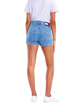 Shorts Parches Tommy Jeans denim azul mujer