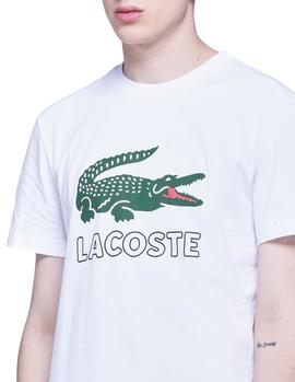 Camiseta Logo Lacoste TH6386 blanco hombre