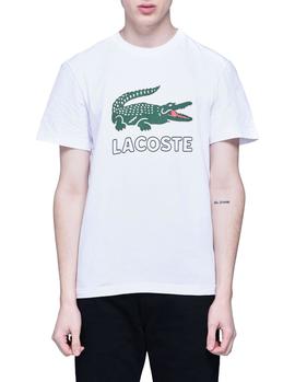 Camiseta Logo Lacoste TH6386 blanco hombre