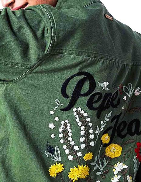 Chaqueta Sahariana Pepe Jeans Caby Verde Mujer