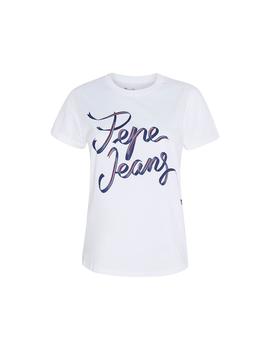 Camiseta Pepe Jeans Anouck blanco mujer