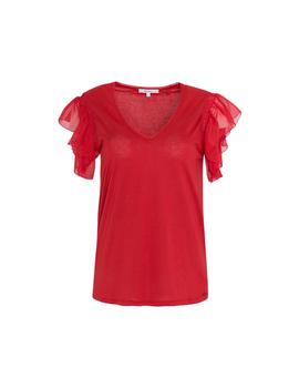 Camiseta Pepe Jeans Auteuil rojo mujer